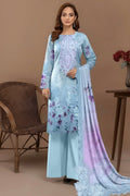 Embroidered Digital Printed Lawn Unstitched 3pc with Ready to wear Bana Dora Voil Dupatta