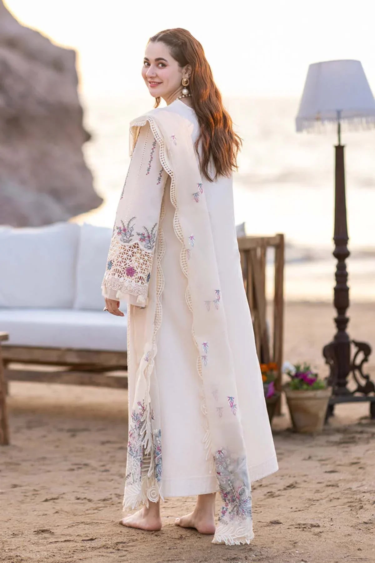Qalamkar | Sahil Kinare Luxury Lawn | SELIN