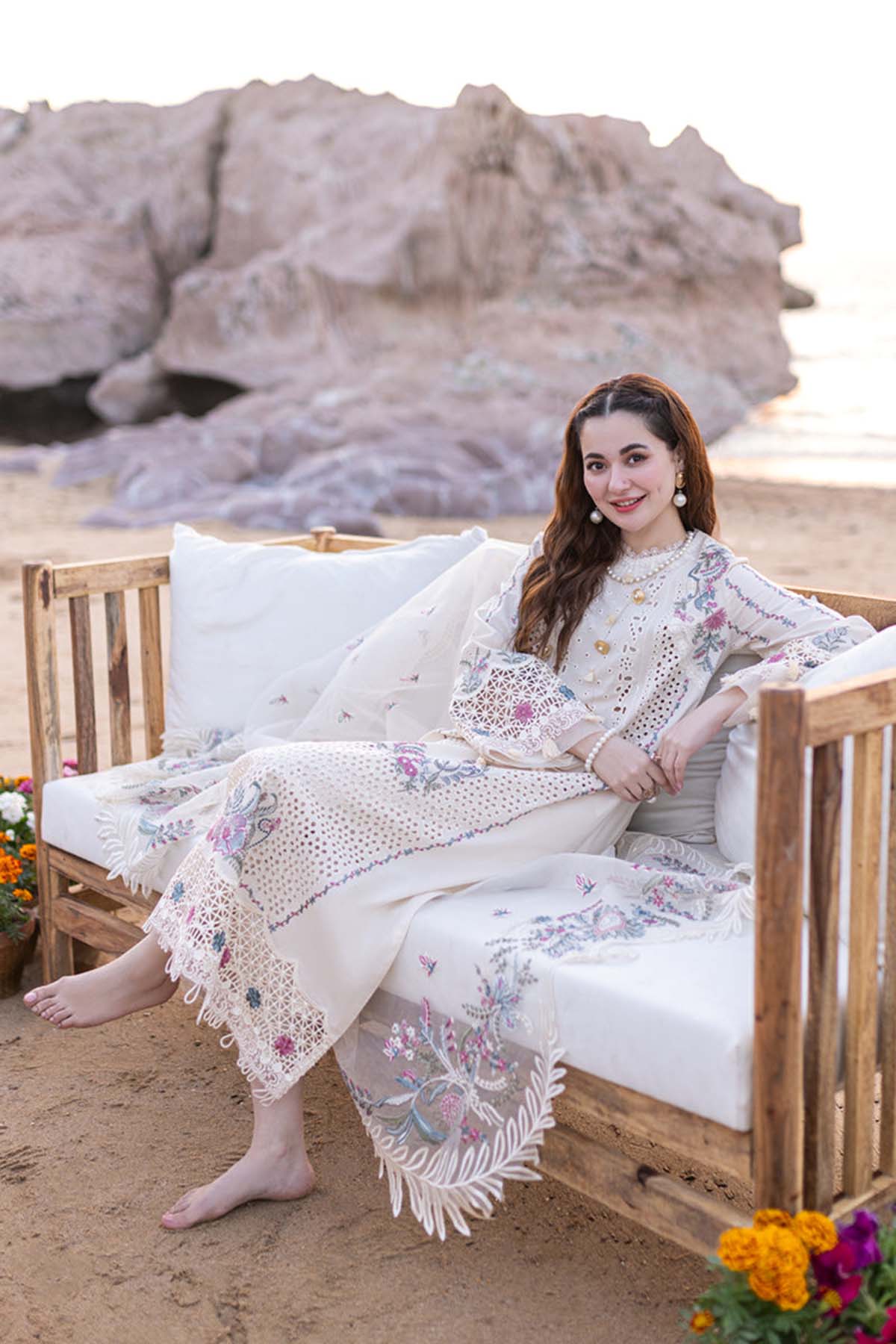 Qalamkar | Sahil Kinare Luxury Lawn | SELIN