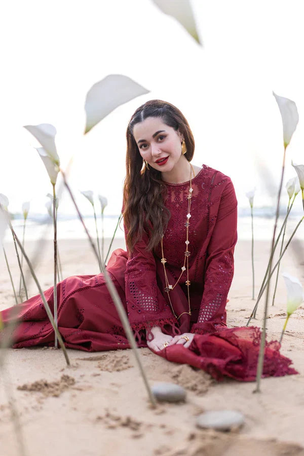 Qalamkar Luxury Embroidered Lawn 3pc