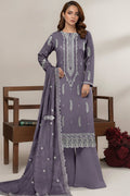 Embroidered Lawn Unstitched 3PC with Embroidered Ready to wear Dupatta