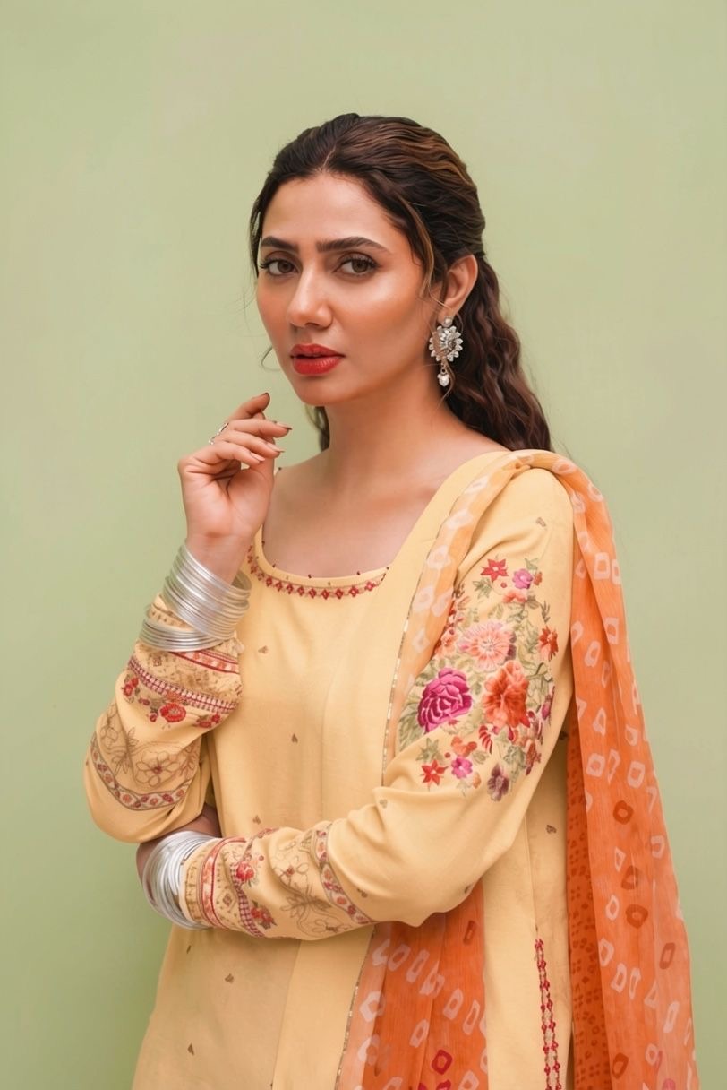Zara Shahjahan-Embroidered Unstitched Lawn 3 PC with Embroidered Trouser