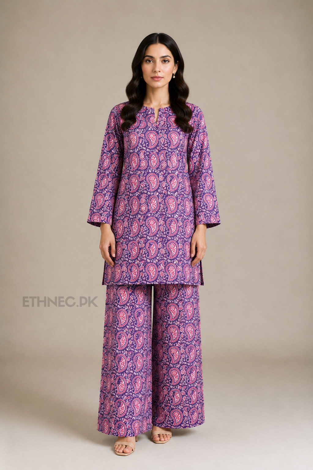 2-Piece Printed Khaddar Suit | Shirt & Trouser