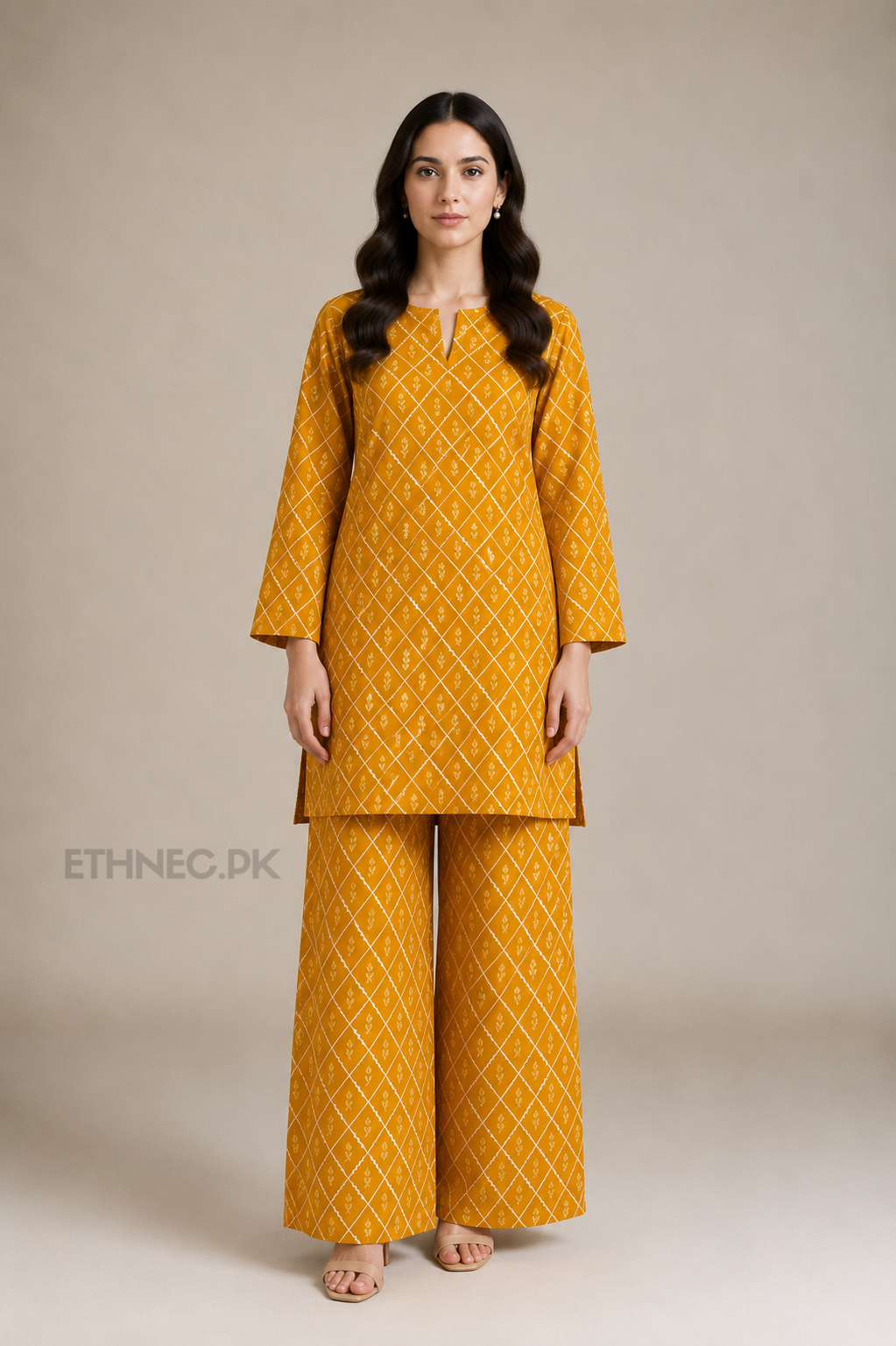 2-Piece Printed Khaddar Suit | Shirt & Trouser