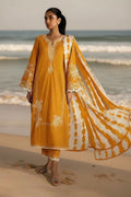 Embroidered Lawn Unstitched 3PC with Digital Printed Dupatta