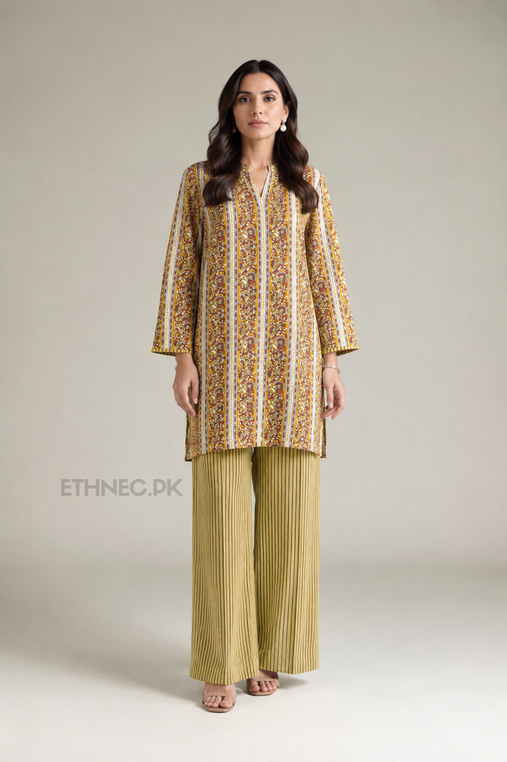 2-Piece Printed Khaddar Suit | Shirt & Trouser