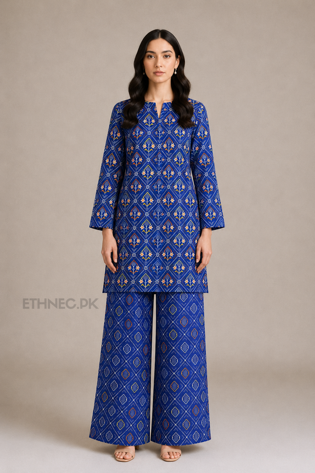 2-Piece Printed Khaddar Suit | Shirt & Trouser
