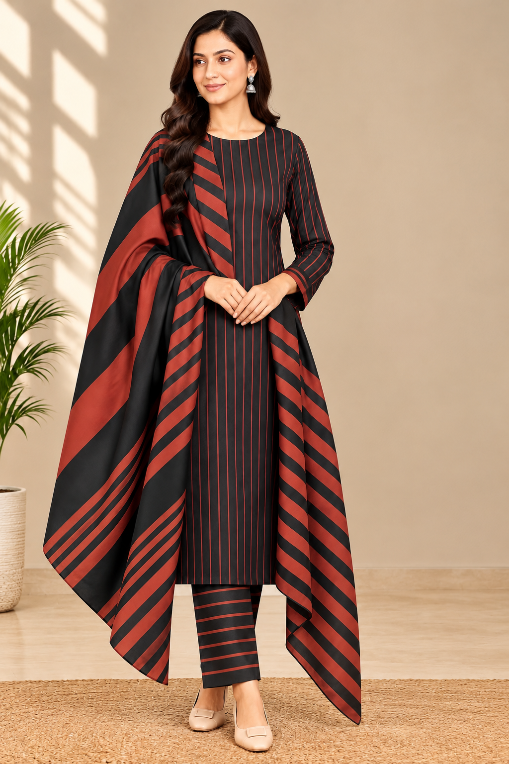 WINTER MARINA 3PC SUIT – Premium Striped Susi Winter Collection 2026
