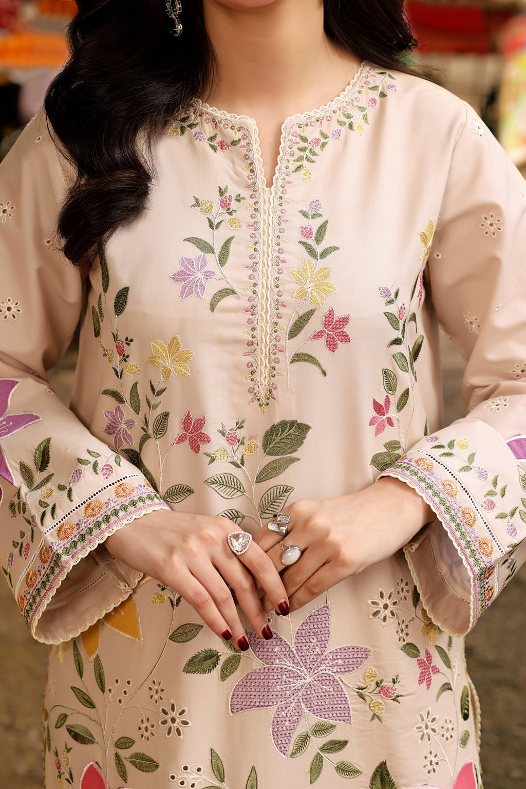 ANEELAS - LAWN EMBROIDERED 3PC