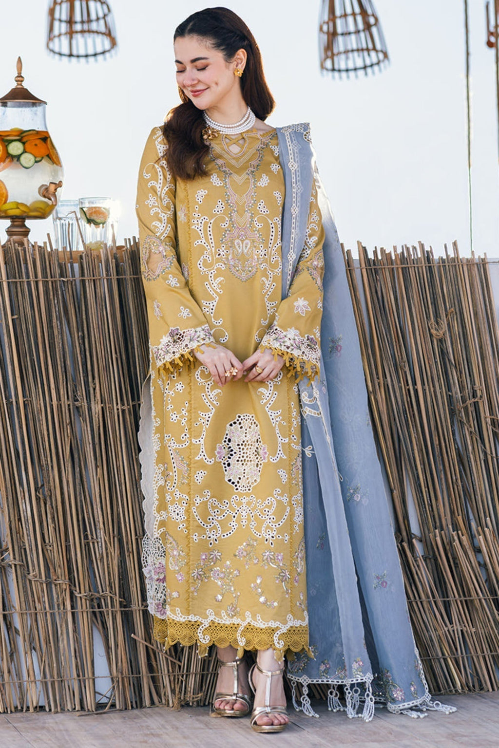 Sahil Kinare by Qalamkar-Embroidered Lawn Unstitched 3 PC