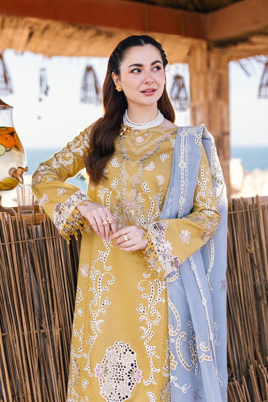 Sahil Kinare by Qalamkar-Embroidered Lawn Unstitched 3 PC