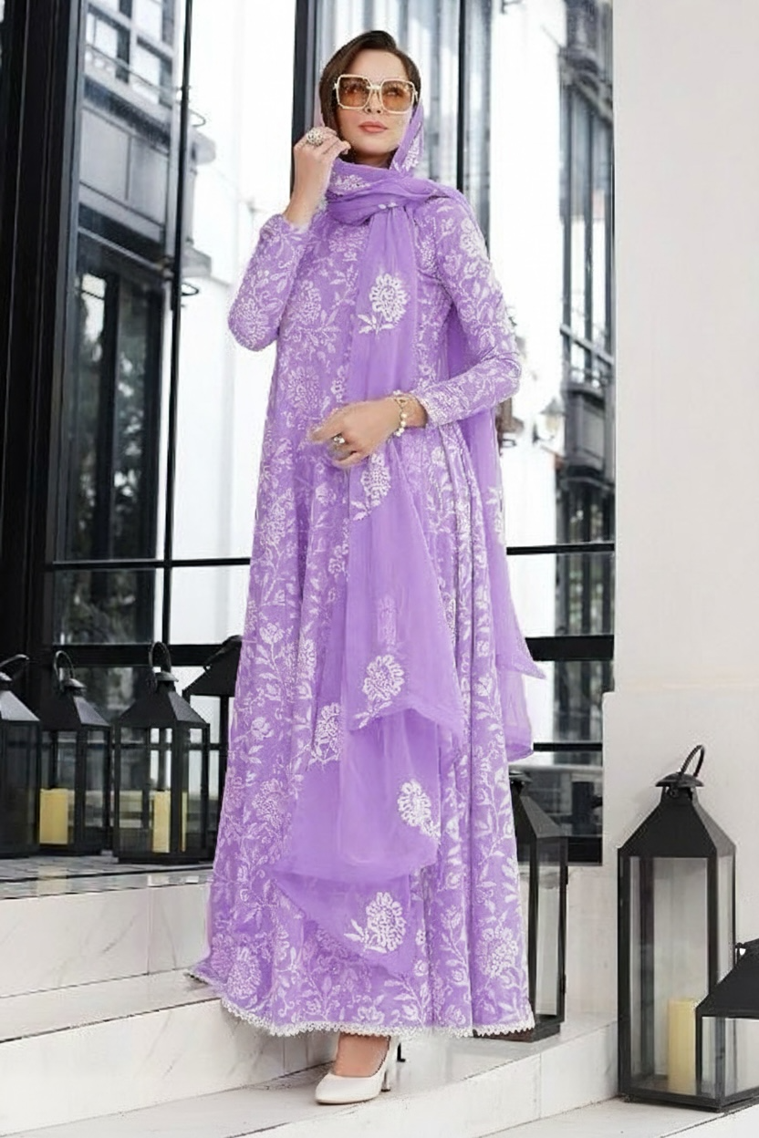 Bareez’e 3PC Embroidered Lawn Suit