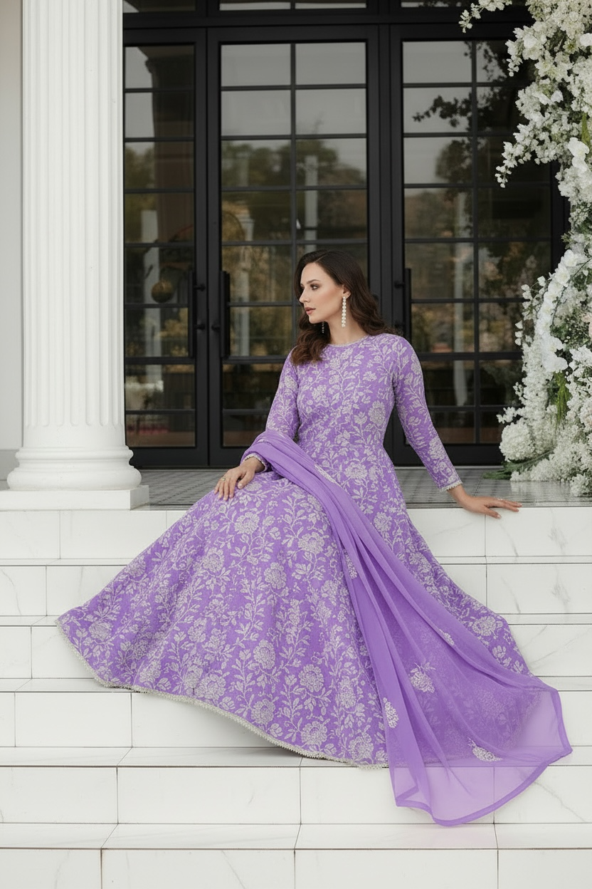Bareez’e 3PC Embroidered Lawn Suit