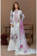 Embroidered Digital Printed Lawn Unstitched 3pc with Ready to wear Bana Dora Dupatta