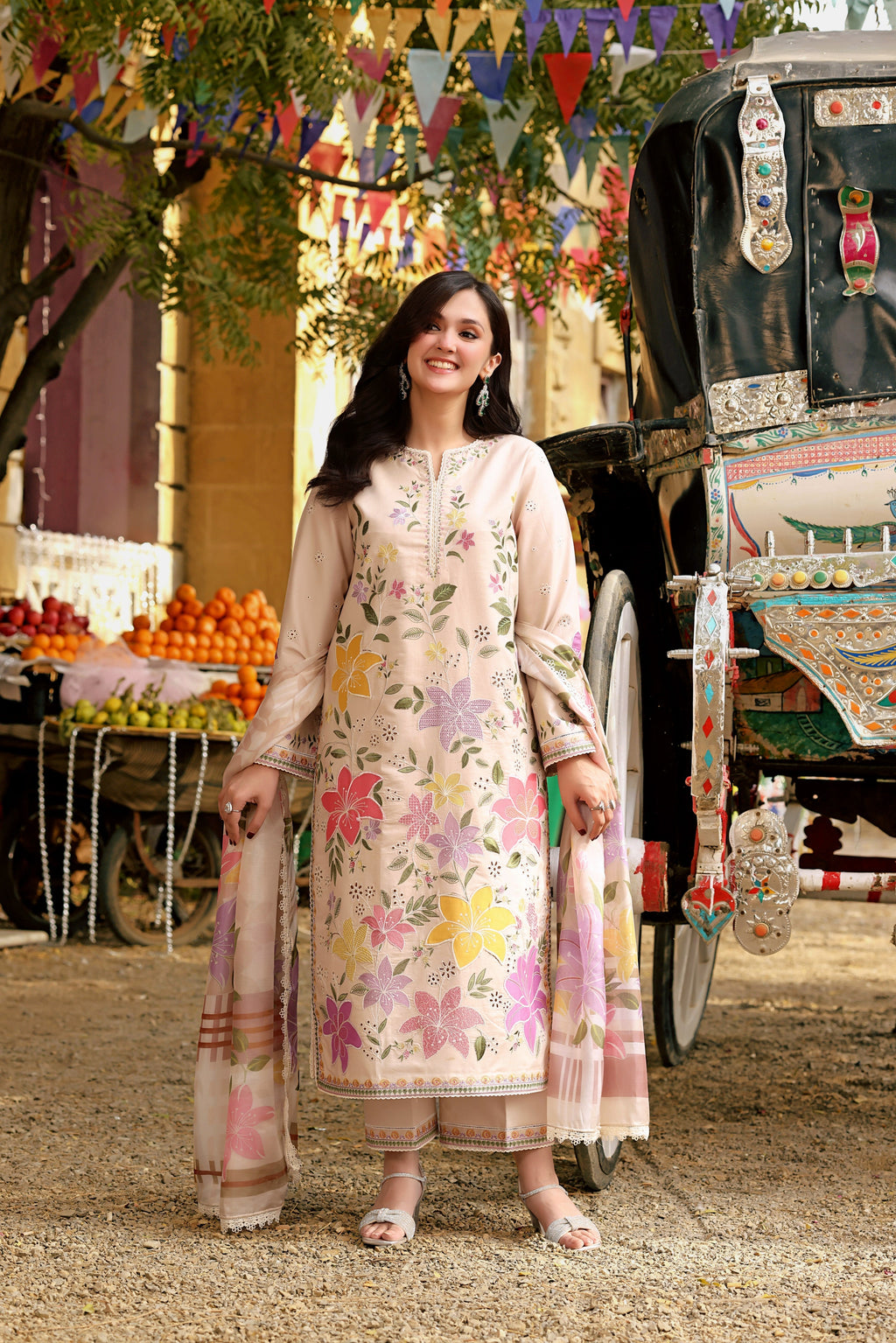 ANEELAS - LAWN EMBROIDERED 3PC