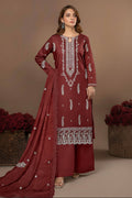Embroidered Lawn Unstitched 3PC with Embroidered Ready to wear Dupatta
