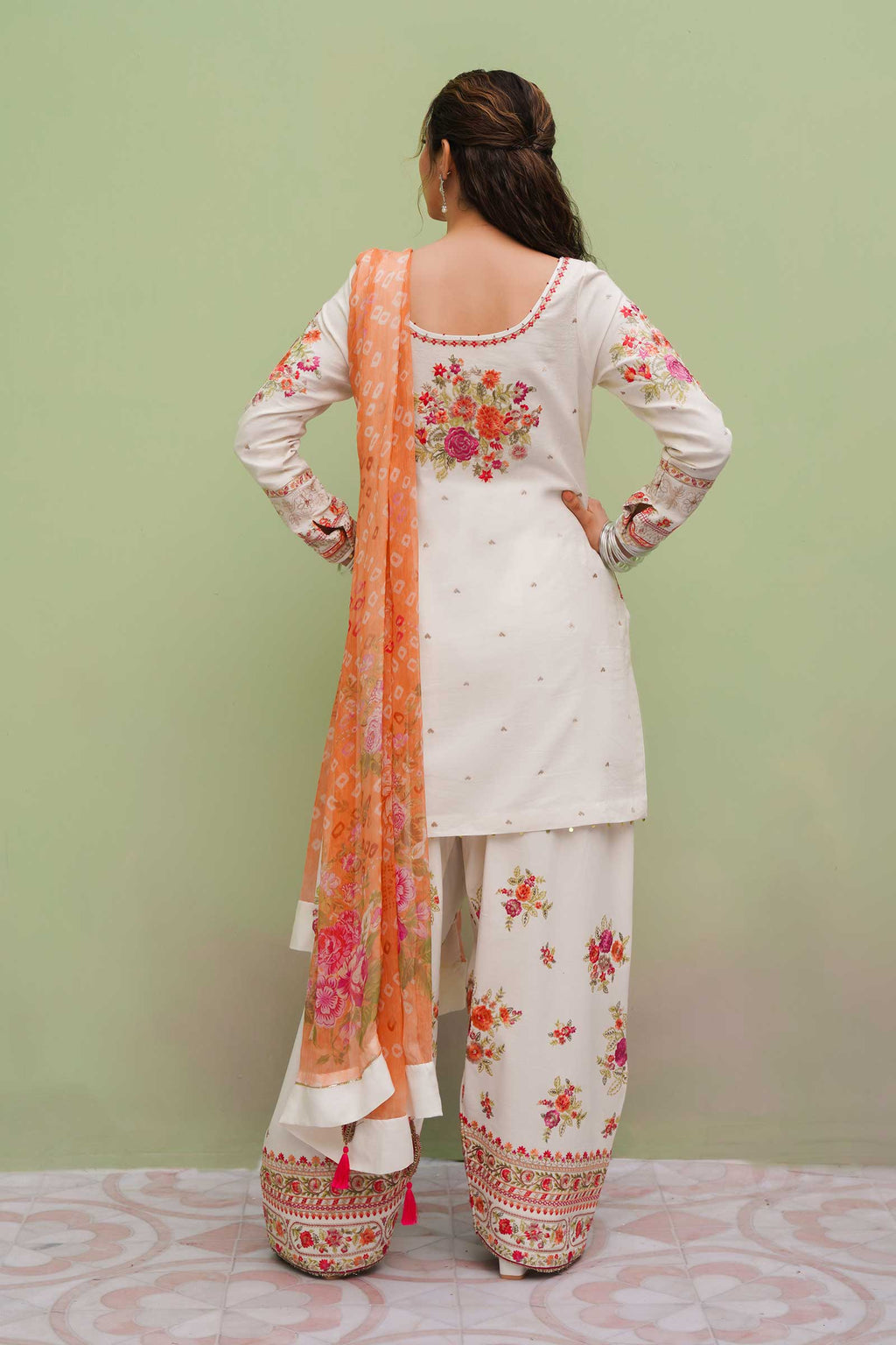 Zara Shahjahan-Embroidered Unstitched Lawn 3 PC with Embroidered Trouser