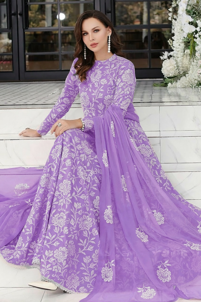 Bareez’e 3PC Embroidered Lawn Suit