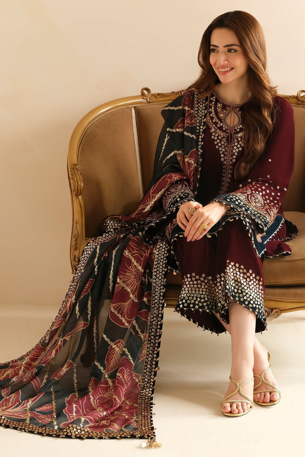 Jazmin-Embroidered Lawn Unstitched 3pc
