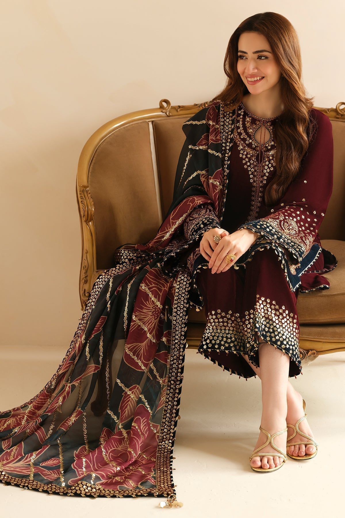 Jazmin-Embroidered Lawn Unstitched 3pc