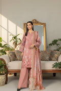 Embroidered Digital Printed Lawn Unstitched 3pc with Ready to wear Bana Dora Voil Dupatta