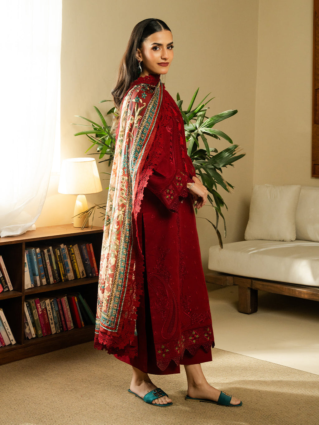 Faiza Faisal Embroidered Summer Lawn Unstitched 3Pc Suit - FRESA