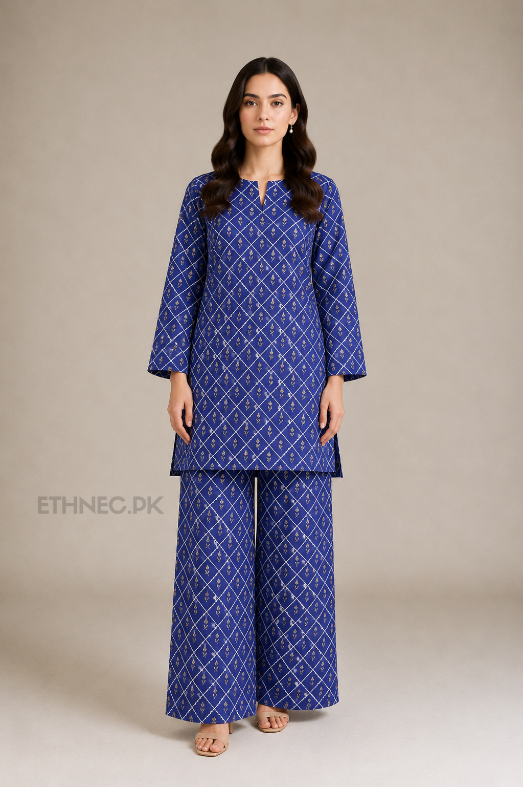 2-Piece Printed Khaddar Suit | Shirt & Trouser