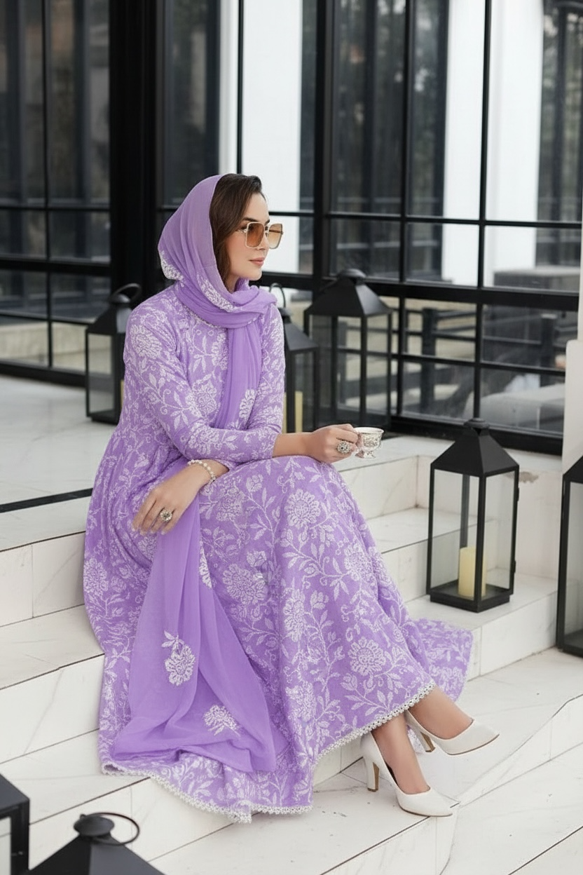 Bareez’e 3PC Embroidered Lawn Suit
