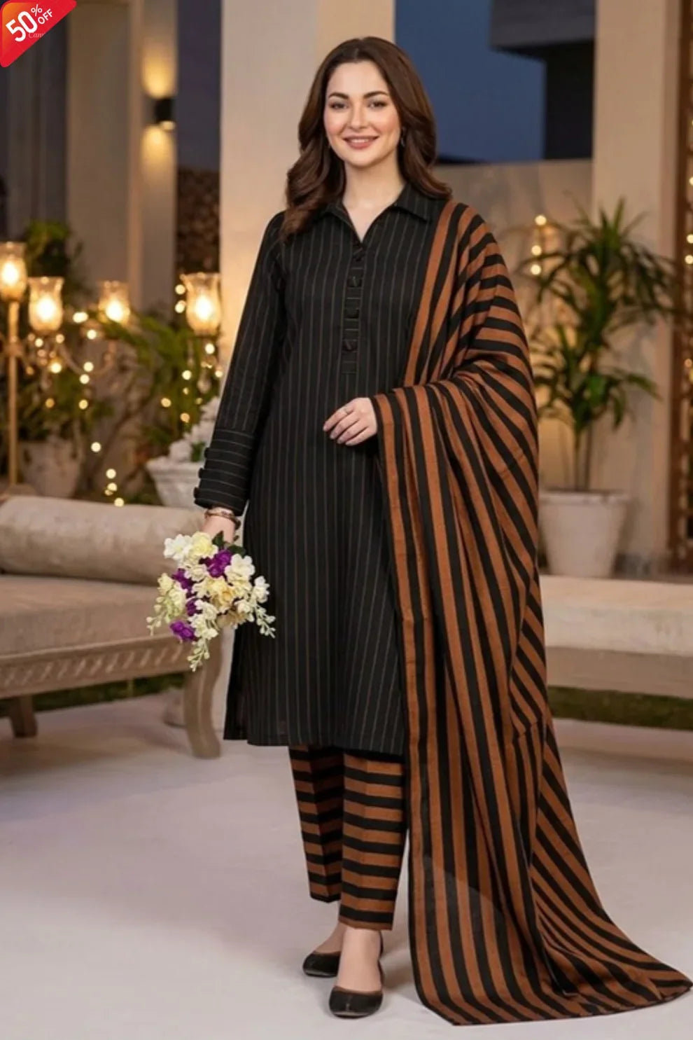 WINTER MARINA 3PC SUIT – Premium Striped Susi Winter Collection 2026