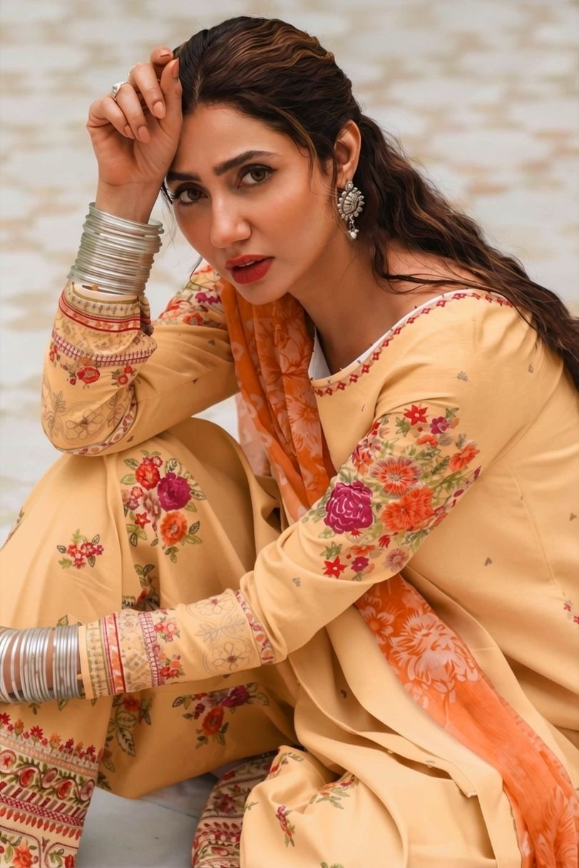 Zara Shahjahan-Embroidered Unstitched Lawn 3 PC with Embroidered Trouser