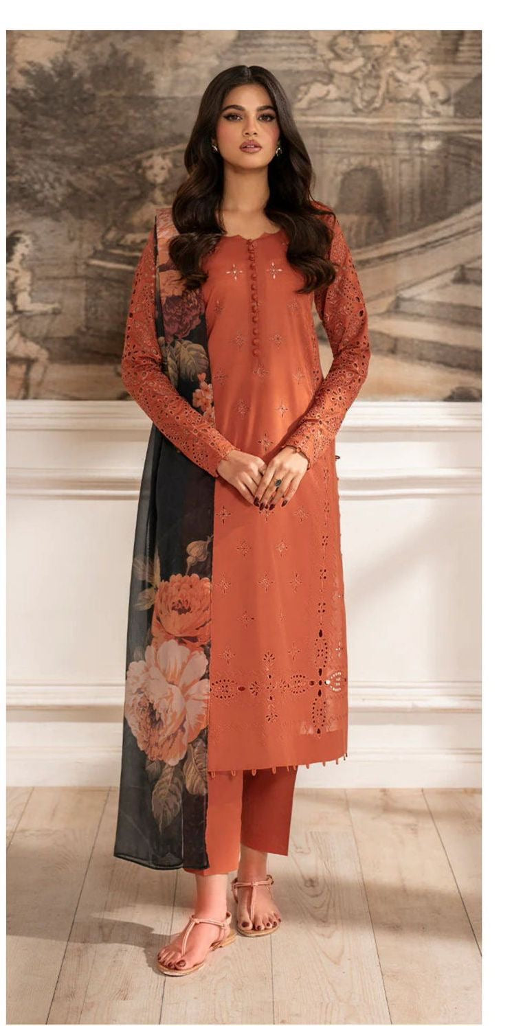 Chikenkari Embroidered Lawn Unstitched 3PC