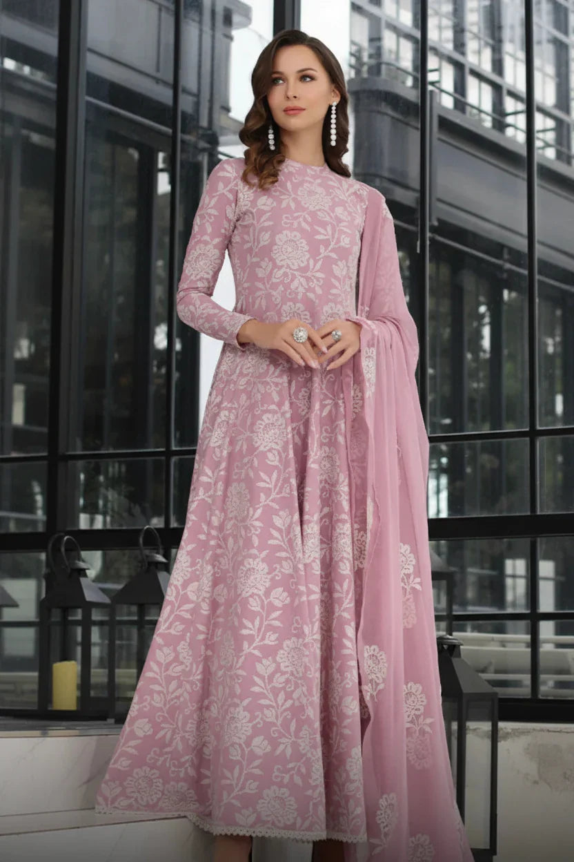 Bareez’e 3PC Embroidered Lawn Suit