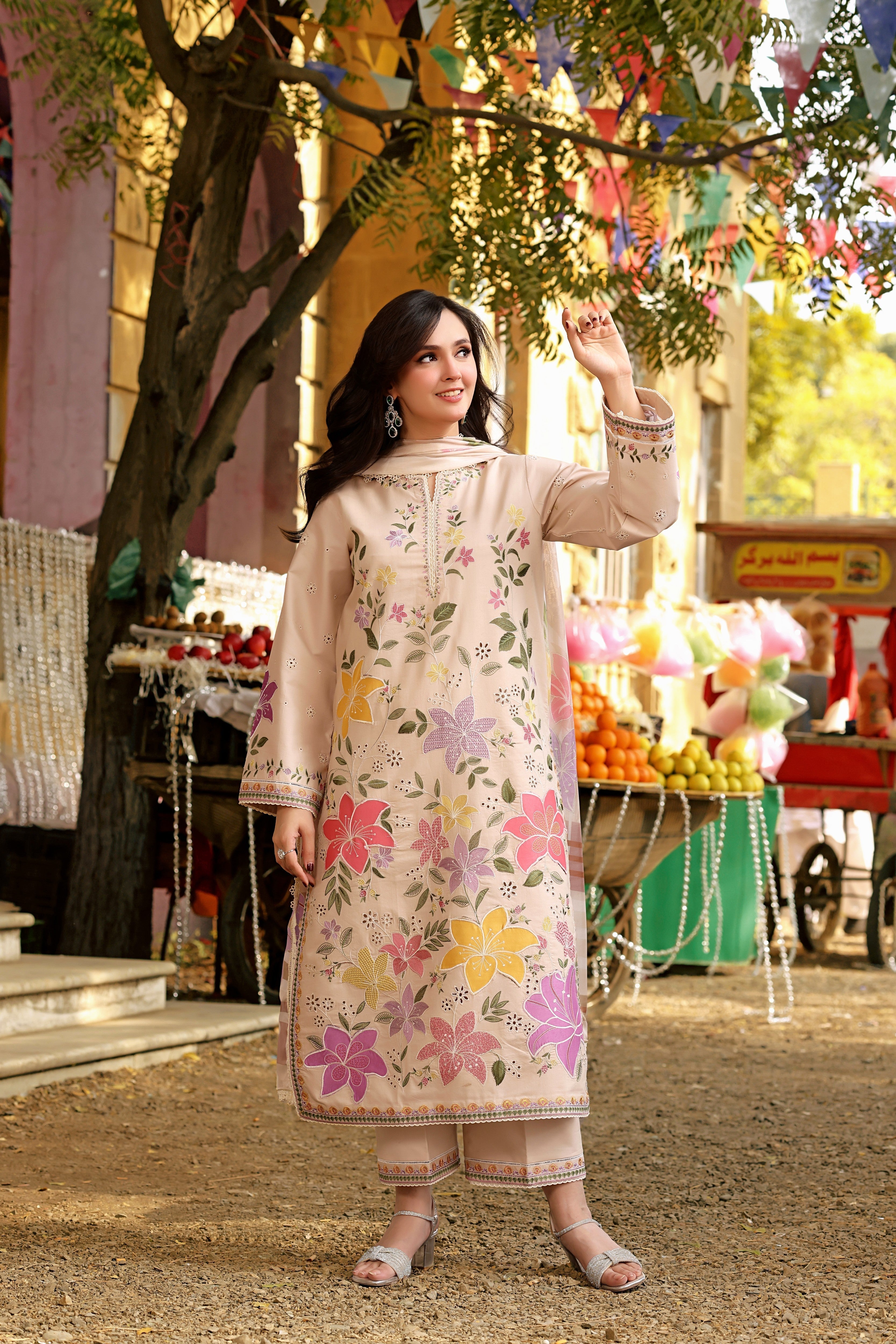 ANEELAS - LAWN EMBROIDERED 3PC