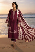 Embroidered Lawn Unstitched 3PC with Digital Printed Dupatta