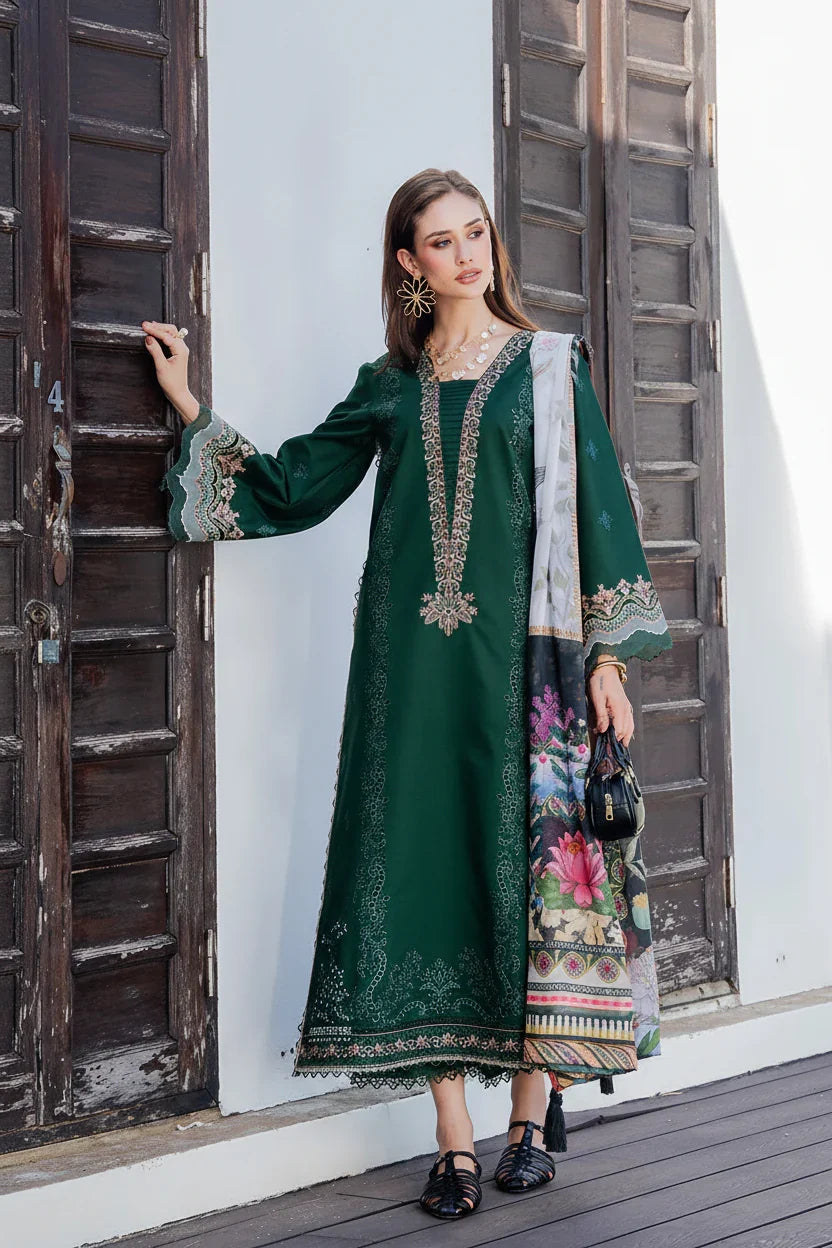 Dareen by IZEL Embroidered Luxury Lawn Unstitched 3Pc Suit - Gulrukh