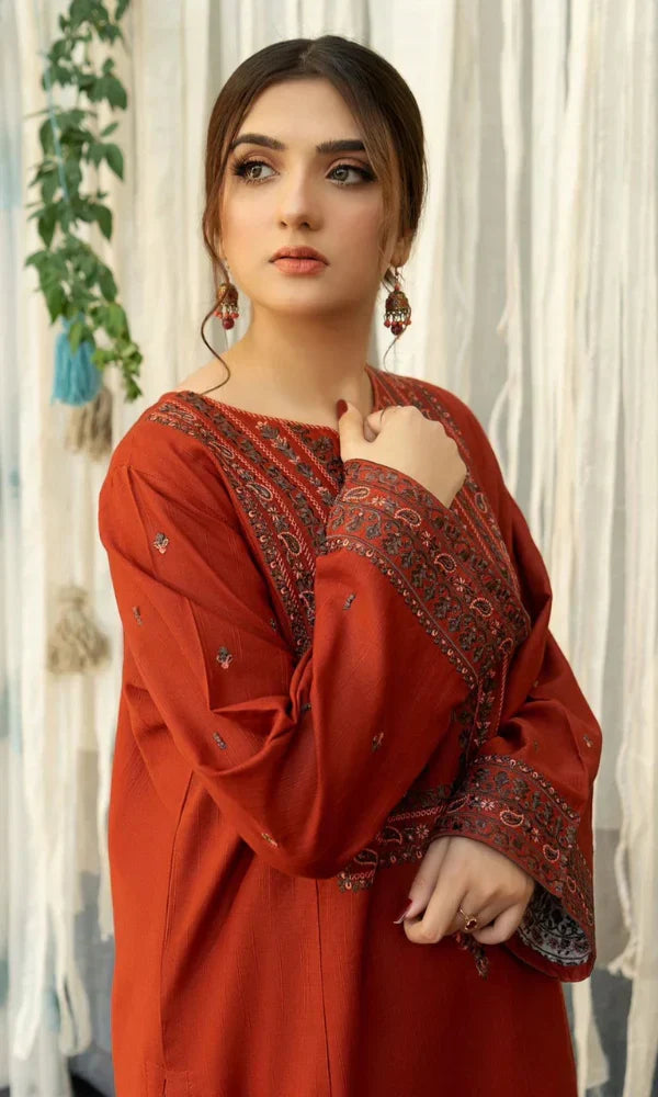 URGE-Embroidered Lawn Unstitched 3PC with Embroidered Trouser