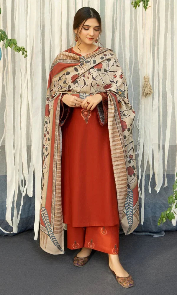 URGE-Embroidered Lawn Unstitched 3PC with Embroidered Trouser