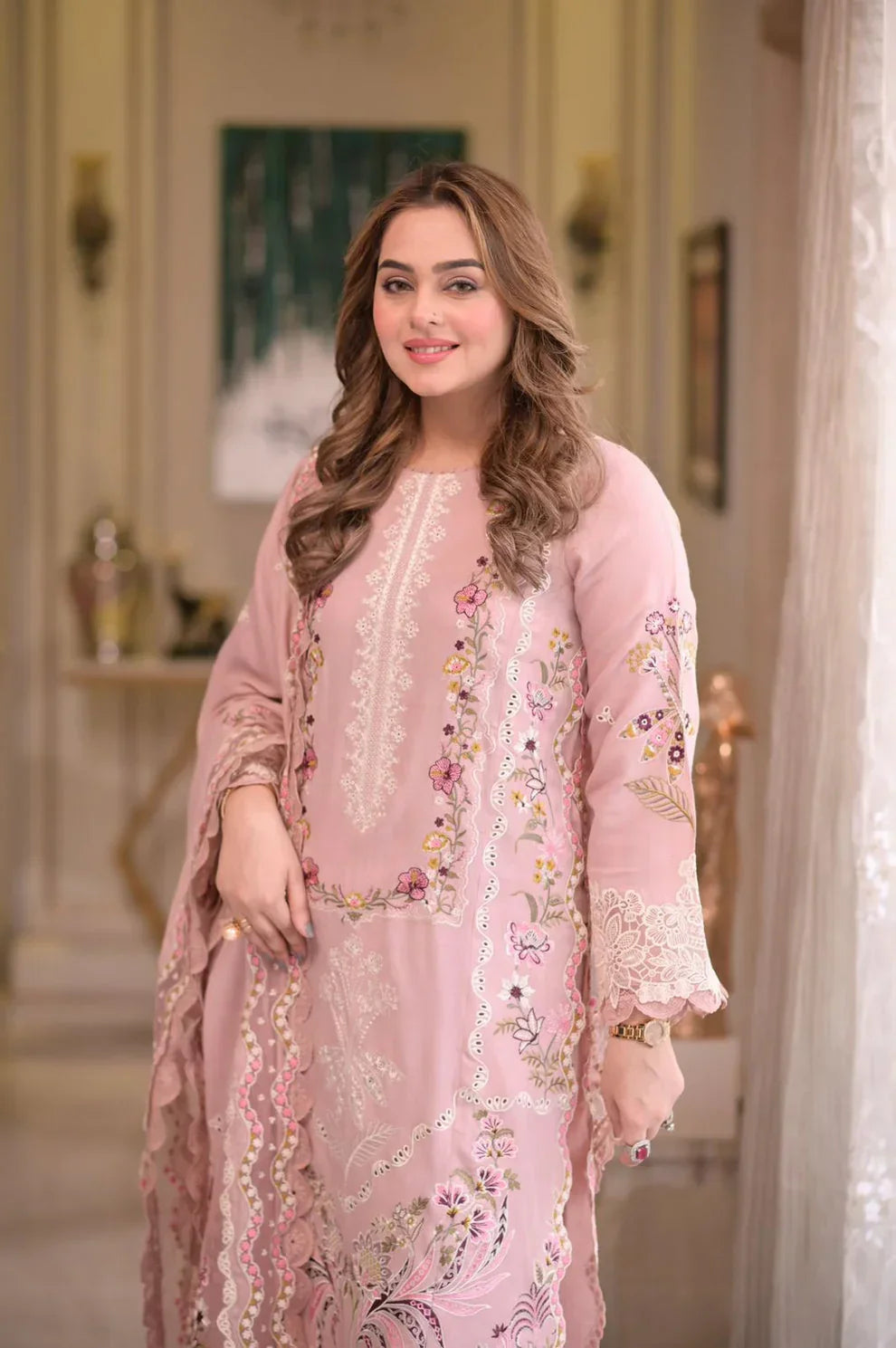 Aneela's Luxury Unstitched Lawn Suit