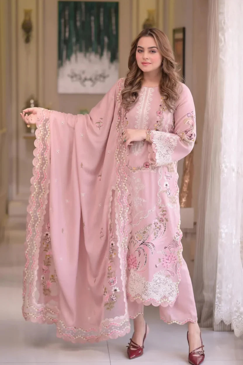 Aneela's Luxury Unstitched Lawn Suit